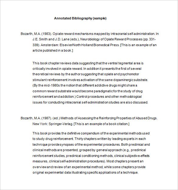 annotated bibliography microsoft word template apa