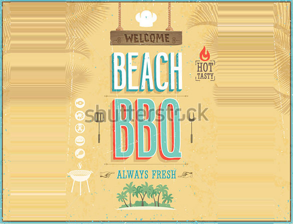 bbq free printable cookout flyers