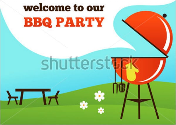 bbq party invitation grill