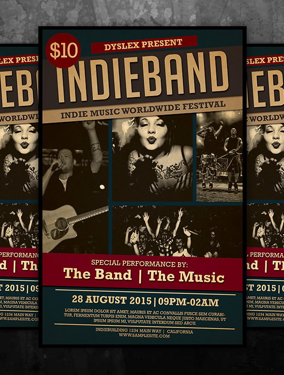 11+ PSD Band Flyer Templates PSD, AI, Publisher, Apple Pages