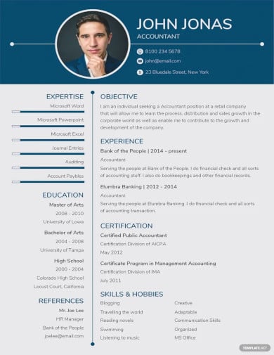 banking resume for freshers template