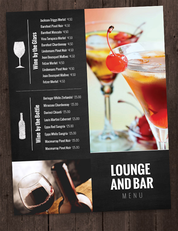 Drink Menu 30 Free Templates In PSD EPS Documents Download 