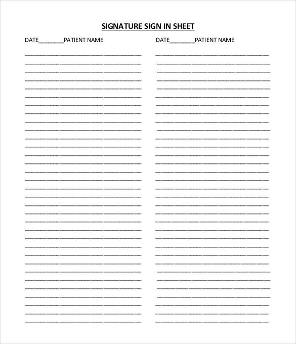 75 Sign In Sheet Templates DOC PDF Free Premium Templates