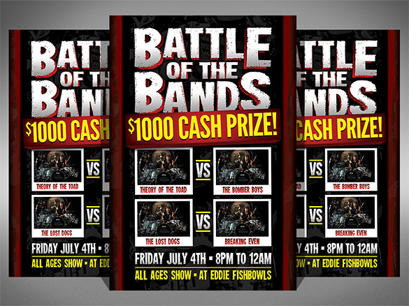 battle of the bands flyer template