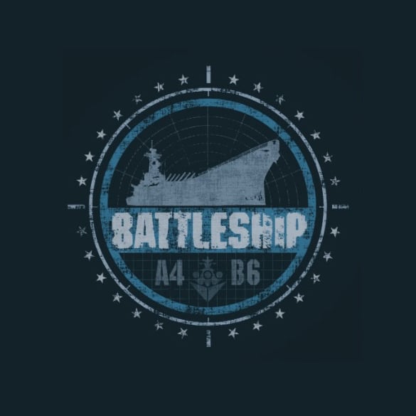 battleship a4 b6 poster mockup