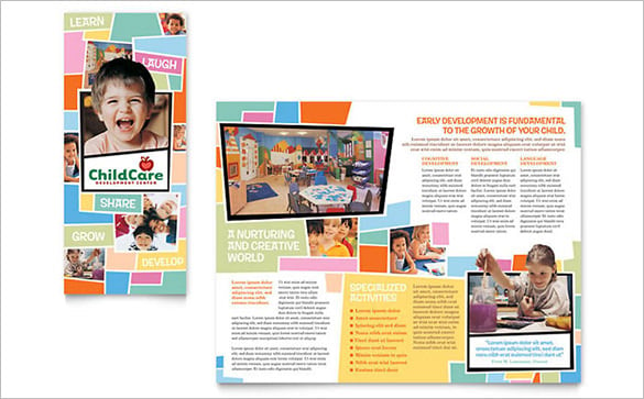 best child care brochure template