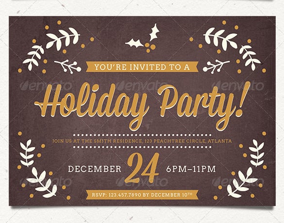 best holiday party card invitation