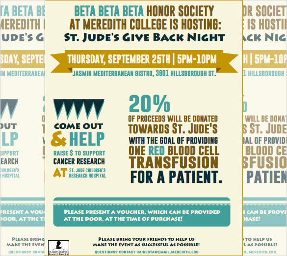 beta free fundraiser flyer templates