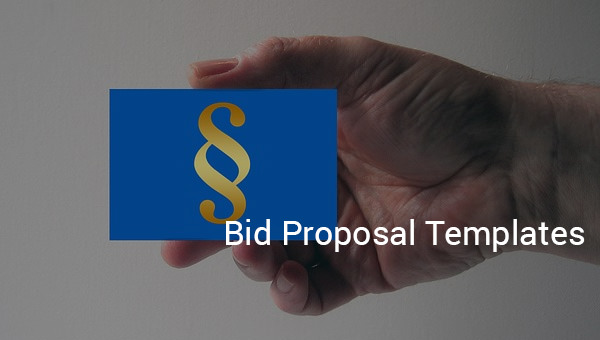 bid proposal templates