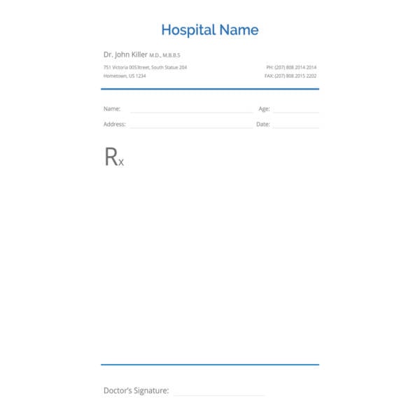 10+ Doctor Prescription Templates - PDF, DOC | Free & Premium Templates