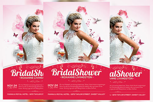 bridal shower flyer template