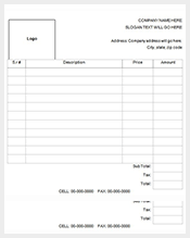 business sales receipt template free