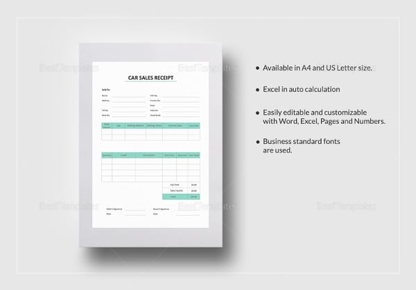 18 service receipt templates doc pdf free premium