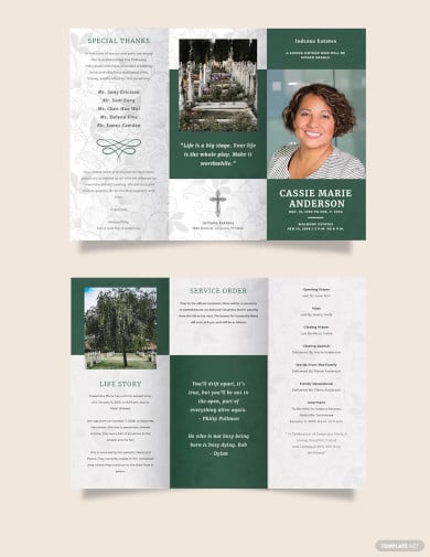 celebration of life funeral obituary template