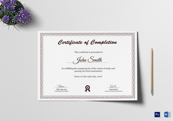 Diploma Certificate Template - 35+ Word, PDF, PSD, EPS, InDesign ...