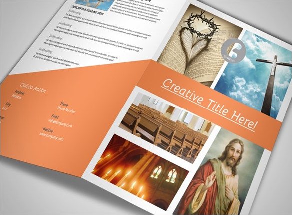 christian ministry brochure template