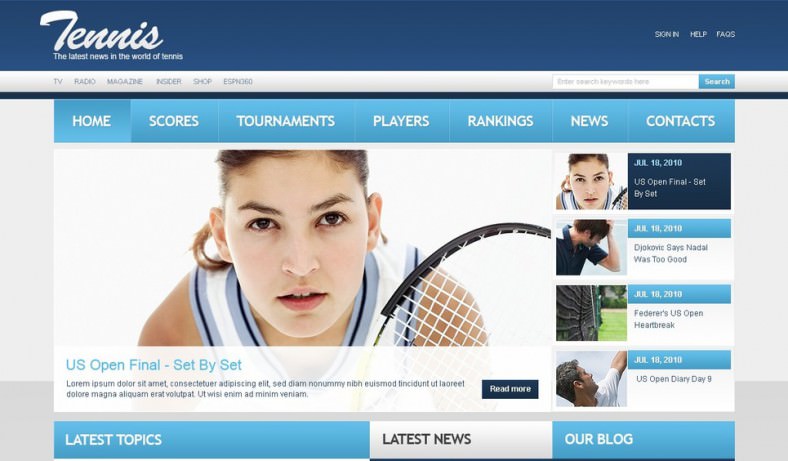 classic website template Classic style webpage template 5583 art & photography.