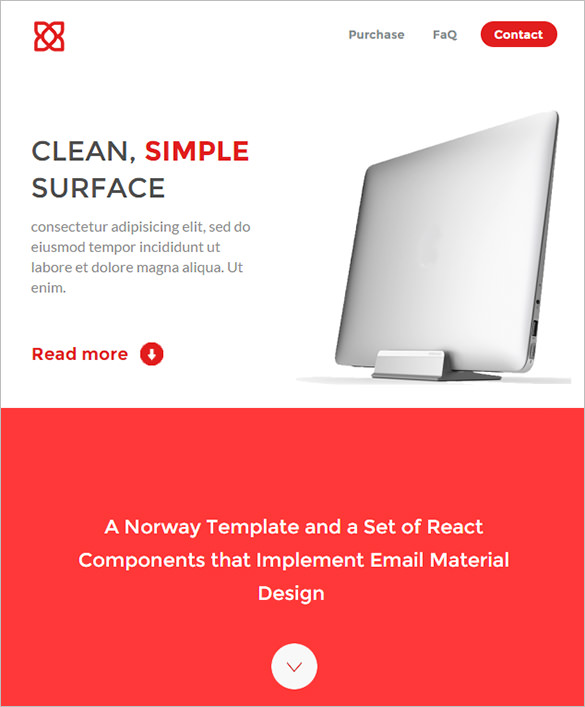 clean email design