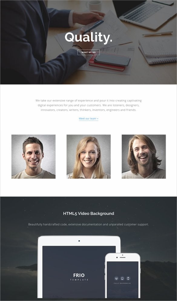 clean professional foundation 4 template