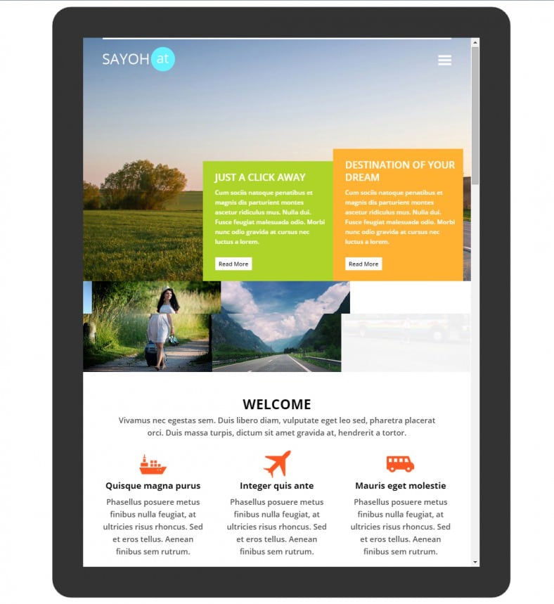 colorful flat design mobile template for travel agencies 788x