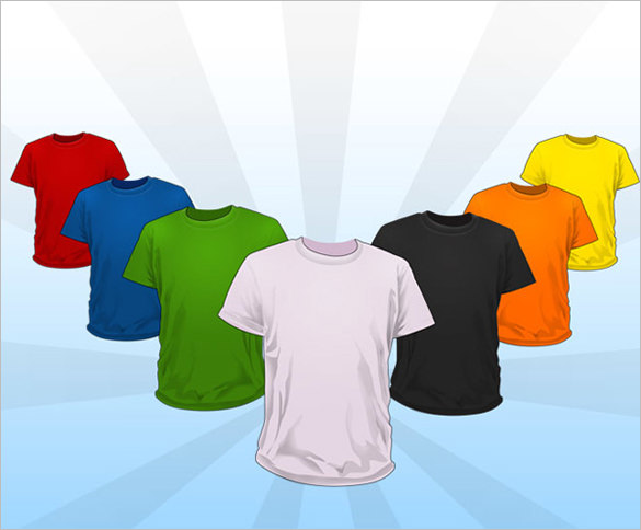 Blank t shirt template Royalty Free Vector Image