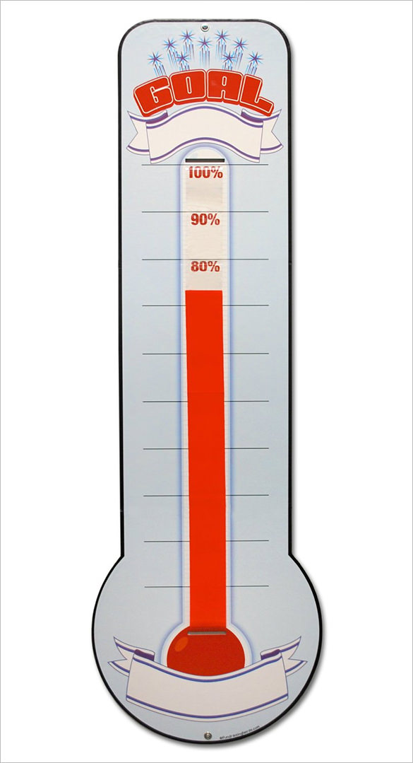 Fundraising Goal Chart Template