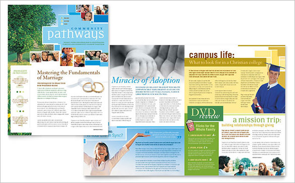 community church newsletter template for