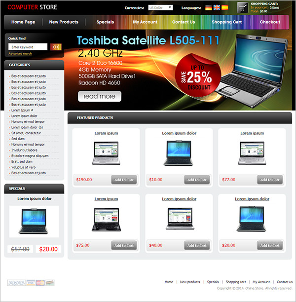 Computer Store Templates & Themes Free & Premium