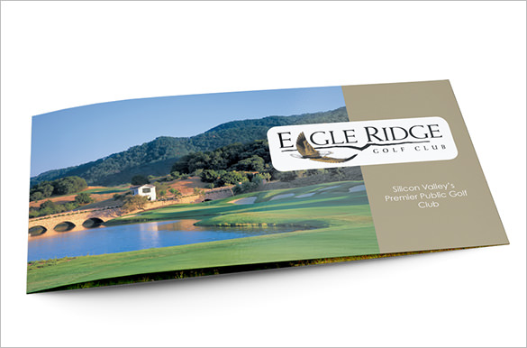 course brochure template for golf