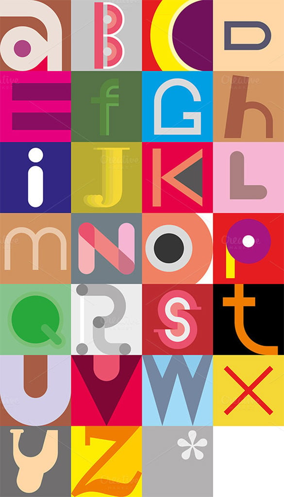 creative printable alphabet letters