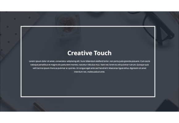 creative touch minimal powerpoint presentation