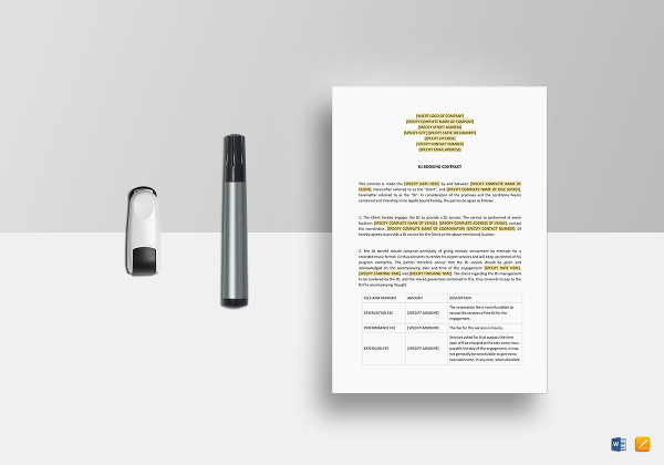 16  DJ Contract Templates PDF Word Google Docs Apple Pages