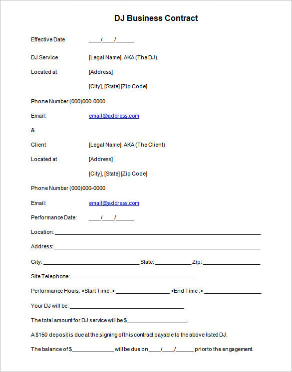 16-dj-contract-templates-pdf-word-google-docs-apple-pages
