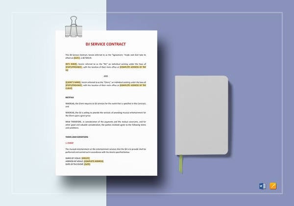 dj-service-contract-template