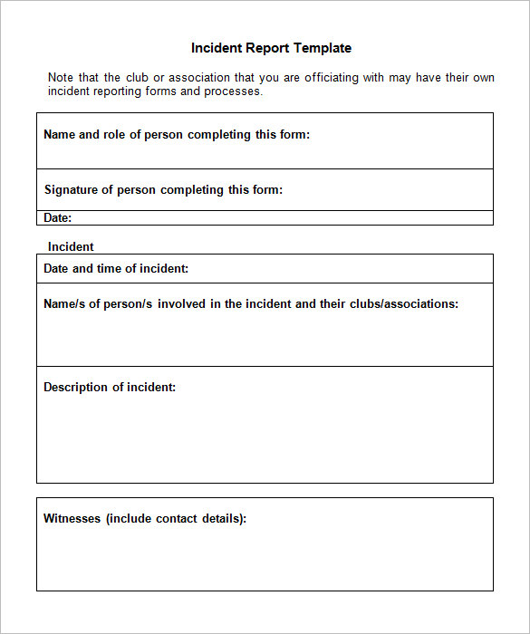 14+ Employee Incident Report Templates PDF, DOC