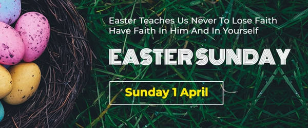 easter sunday facebook cover template