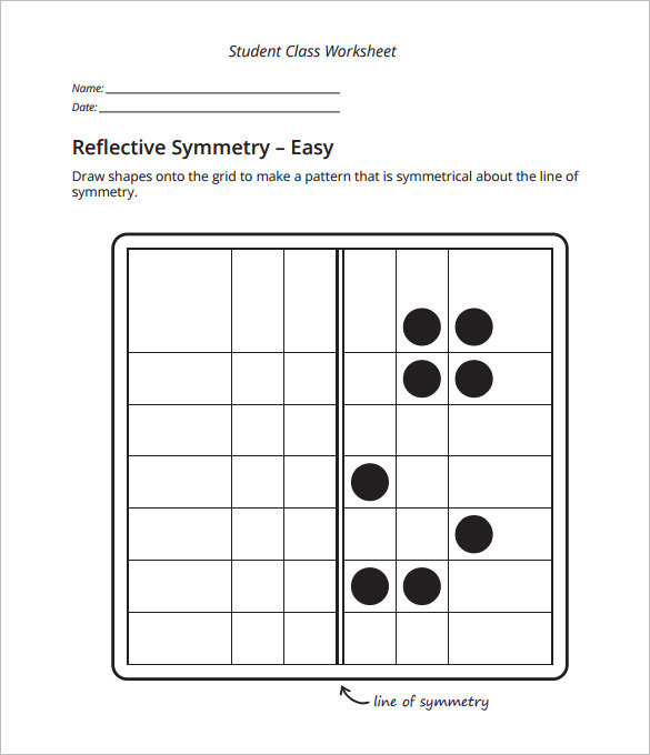 6 reflective symmetry worksheet templates samples doc