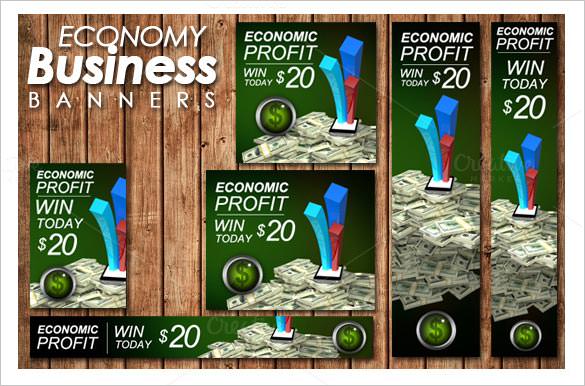 econamy business banners ads templates download