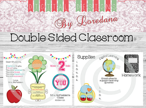 editable back to school classroom newsletter download
