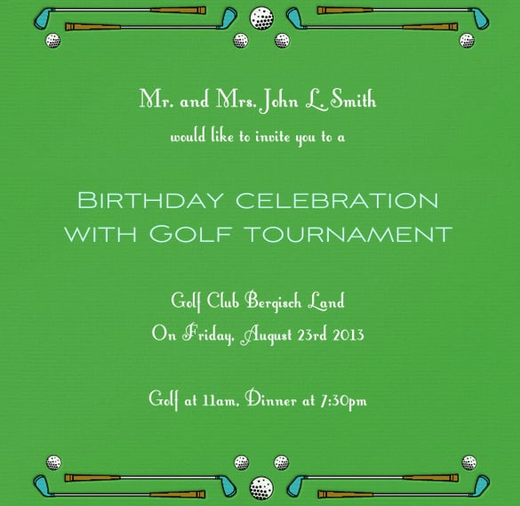 25+ Fabulous Golf Invitation Templates & Designs Free & Premium Templates