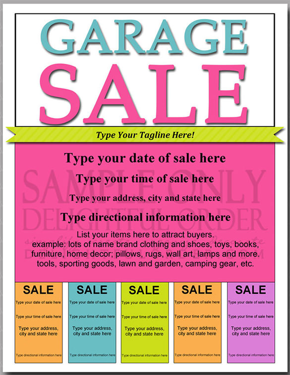 21 Best Yard Sale Flyer Templates And PSD Word EPS