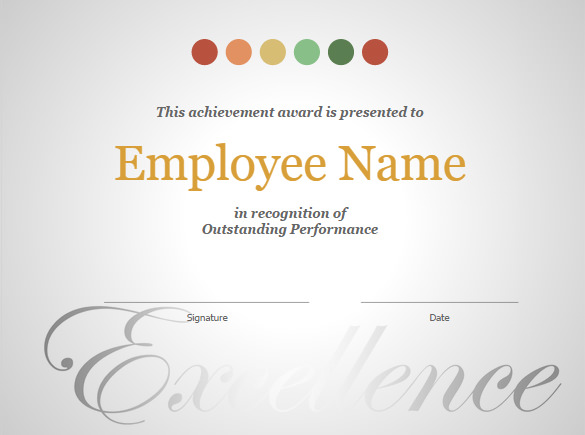 employee certificate google doc format template