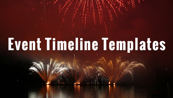 event timelines templates