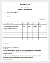 example budget proposal template