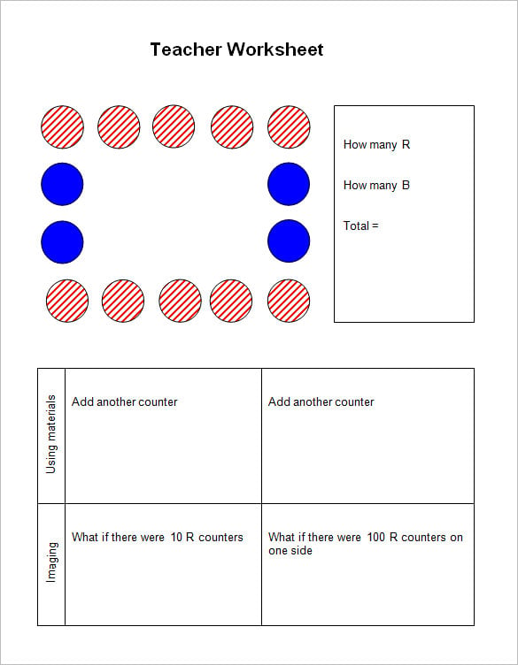 example worksheet template for teacher download