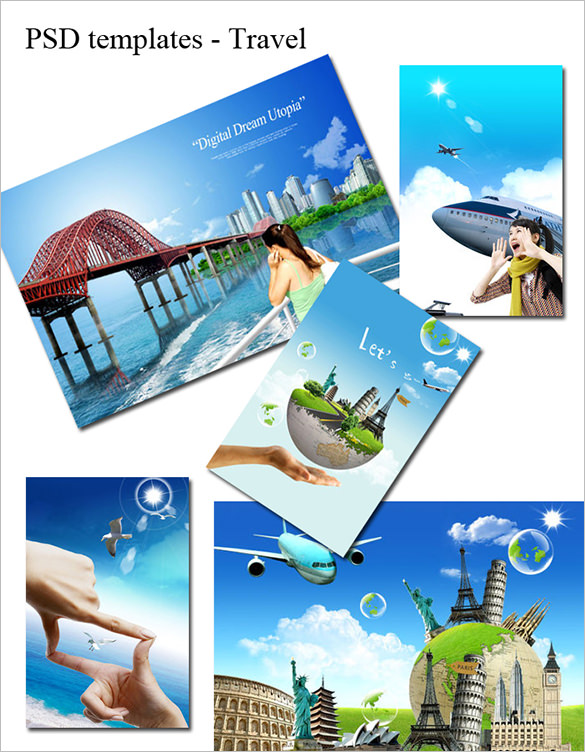 fabulous psd travel flyer template