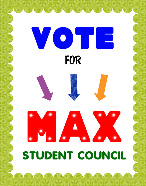 fabulous student council poster template