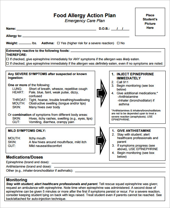 Action Plan Template 109 Free Word Excel Pdf Documents Download Free Premium Templates Emergency Care Plan Template