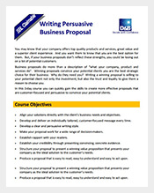 free business writing proposal format