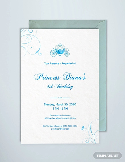 13 Amazing Cinderella Invitation Templates And Designs Psd Ai Word 8794